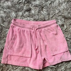 zara terry cloth shorts